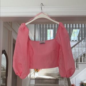 NWOT Twelfth Love Puff Sleeve Top